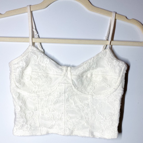 Garage Tops - euc Garage nylon lace cropped cami